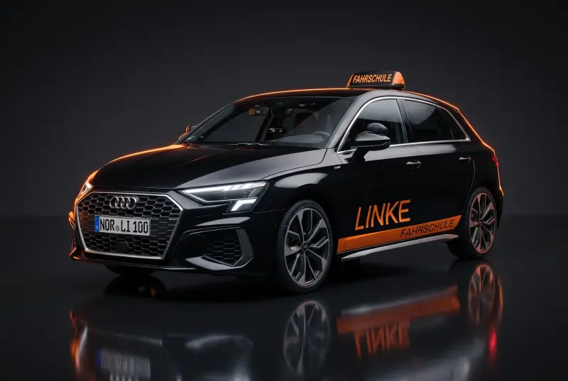 Schulungsfahrzeug A3 Sportback · LI 100 der Fahrschule Linke