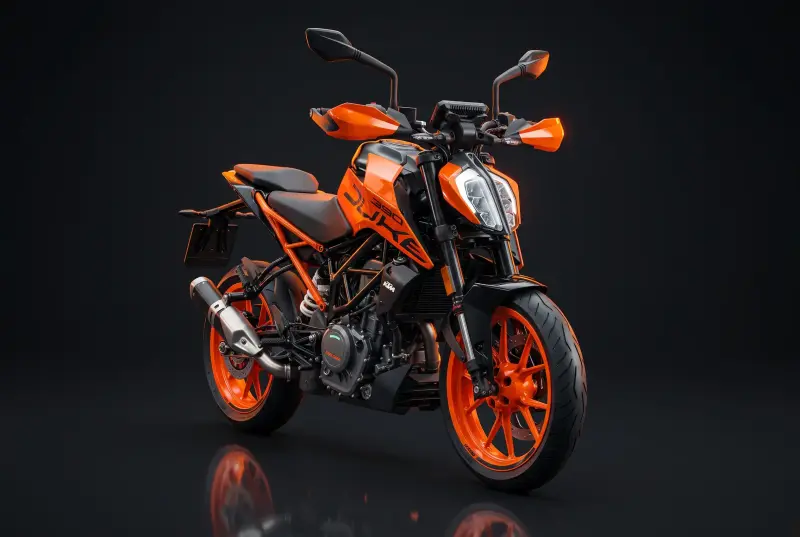Schulungsfahrzeug KTM 390 Duke der Fahrschule Linke