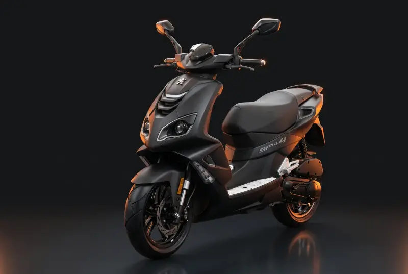 Schulungsfahrzeug Peugeot Speedfight 4 der Fahrschule Linke